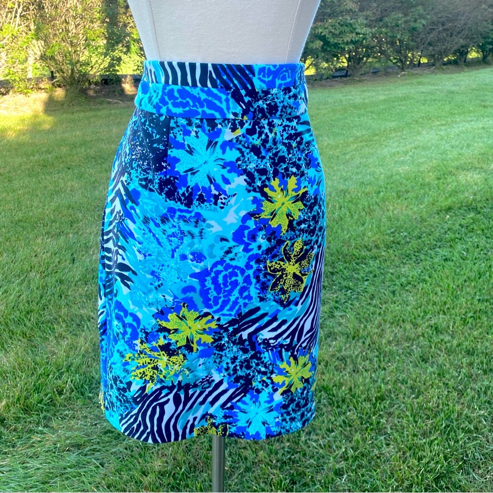 Grace Elements Colorful Pencil Skirt - Picture 2 of 12